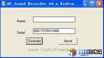 AD Sound Recorder v4.x 算法注册机