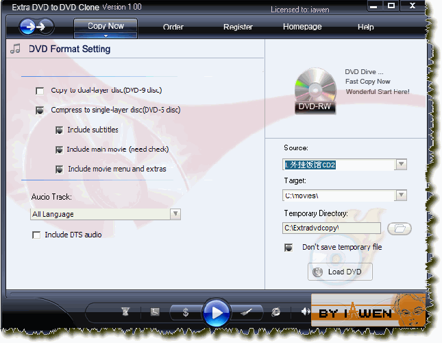 Extra DVD to DVD Clone 4.6 [免安装+破解]