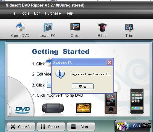 Nidesoft DVD Ripper 5.1.36破解补丁