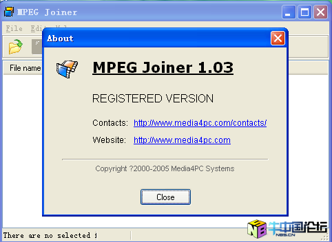 mpeg joiner 1.03 单文件绿色破解版