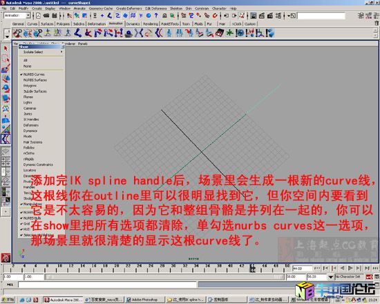 利用IK spline handle 巧妙模拟青虫动态